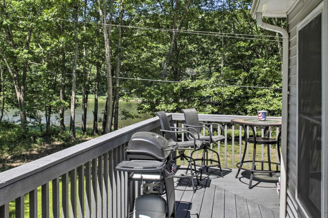 Spacious Home With Deck, Grill And Delaware River View Callicoon ภายนอก รูปภาพ