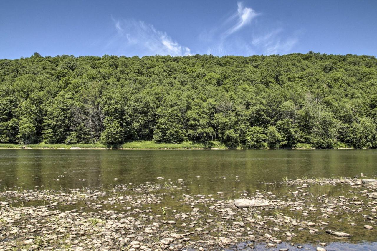 Spacious Home With Deck, Grill And Delaware River View Callicoon ภายนอก รูปภาพ
